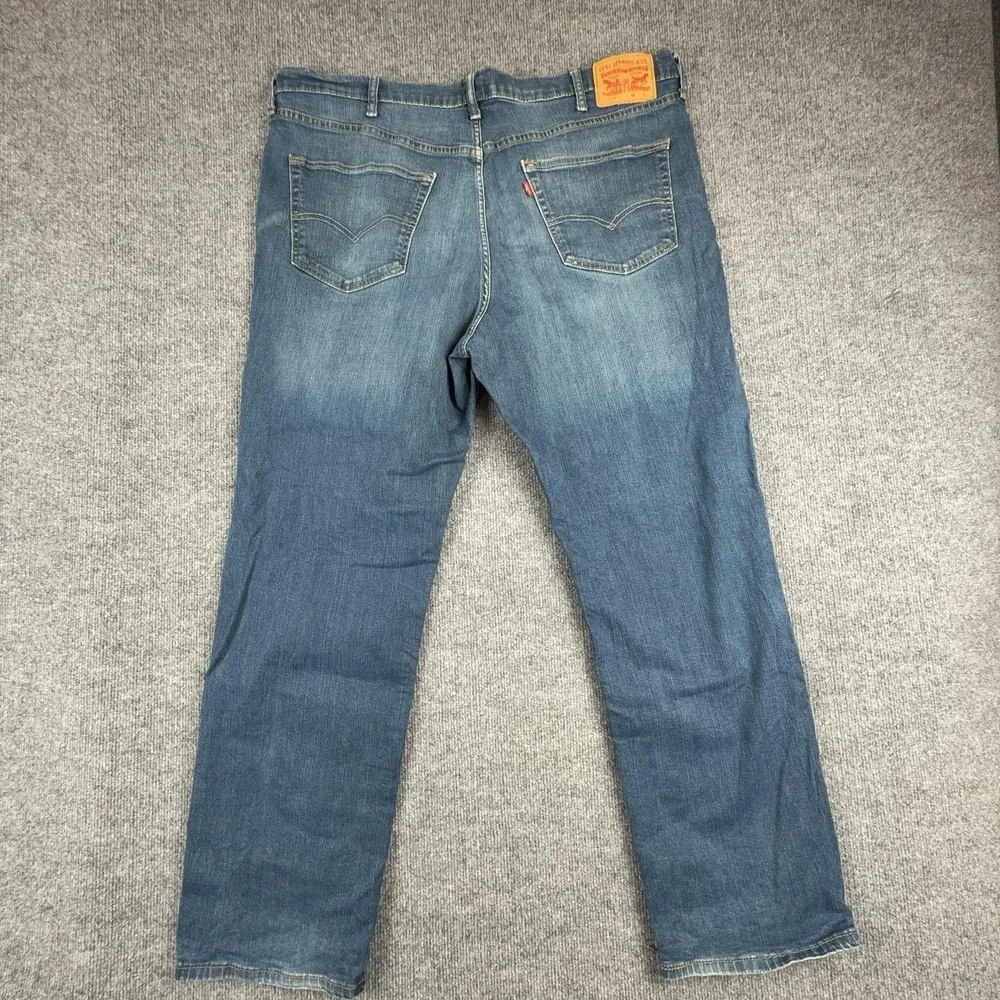 Levis 559 Jeans Mens 42x30 Blue Relaxed Fit Straight Stretch Denim Pants
